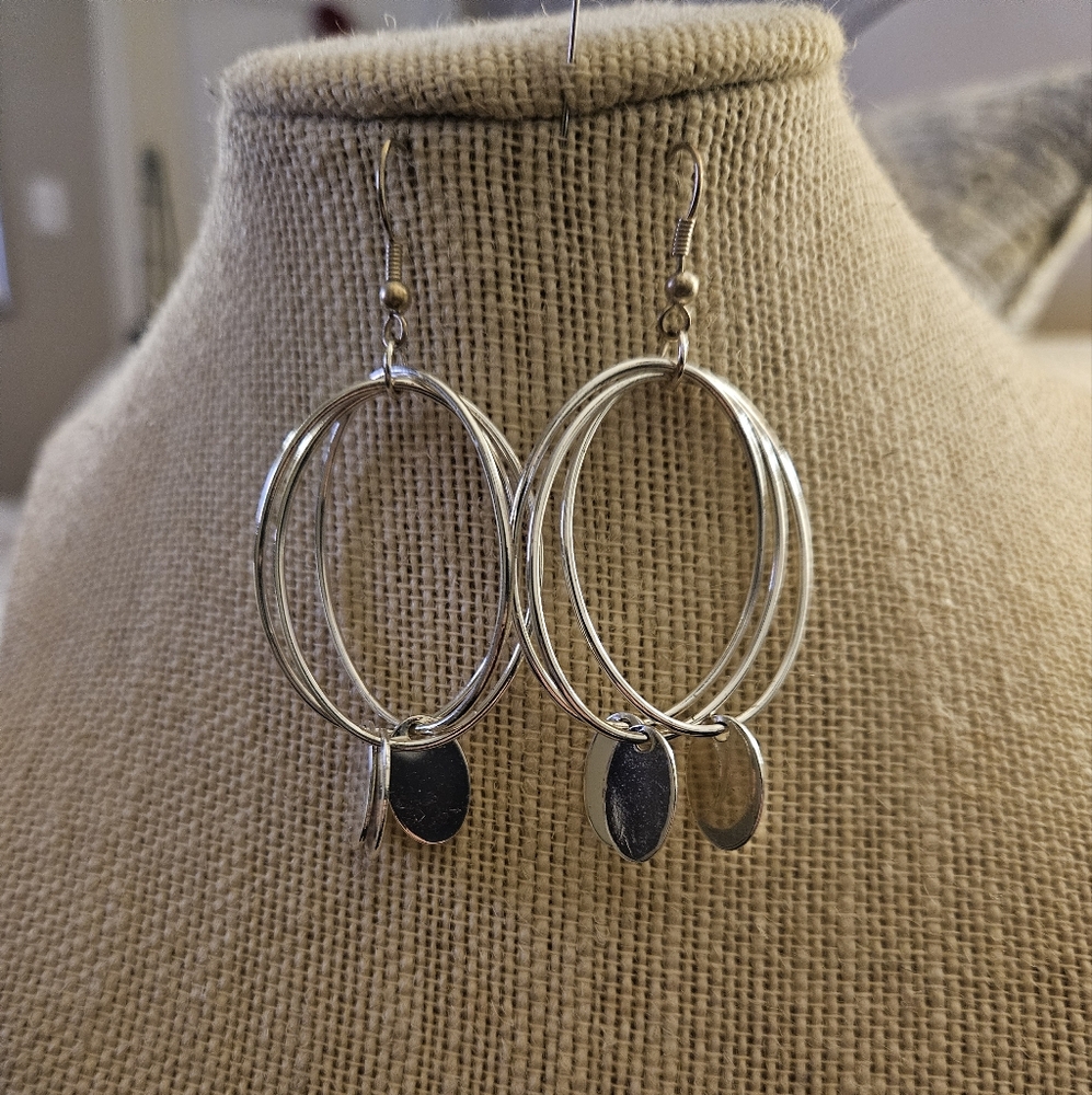 Silver Plated Hoop Earrings